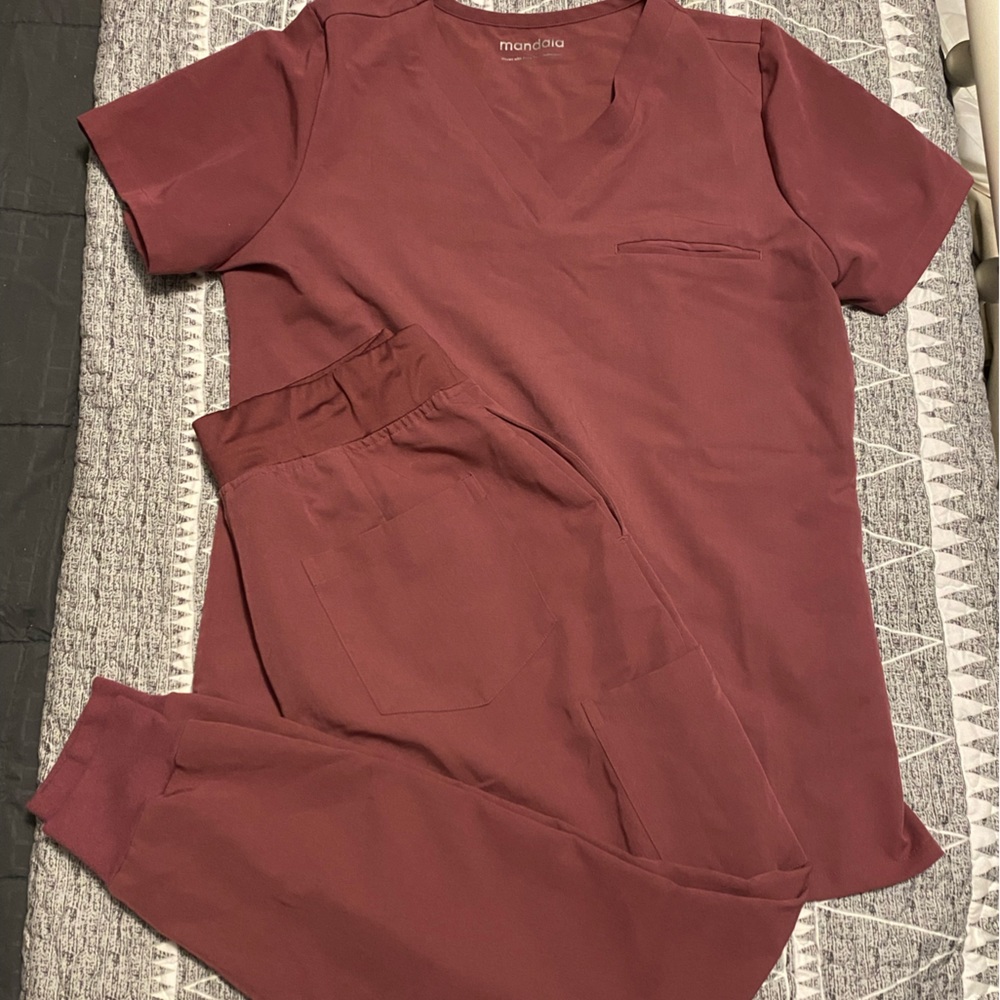Size small mauve mandala scrubs. Size small joggers